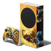 Adesivo Skin Xbox Series S E Dois Controles Mortal Kombat B1