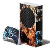 Adesivo Skin Xbox Series S E Dois Controles Mortal Kombat B3 - Skin Zabom