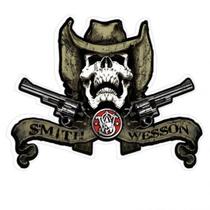 Adesivo Smith & Wesson Caveira Adesivo Externo - Mundo Do Militar