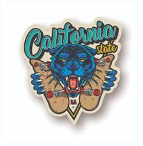 Adesivo Sticker Vinil Impermeável California State Adesivo Sticker Vinil Impermeável California State