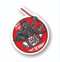 Adesivo Sticker Vinil Impermeável Skate Wars