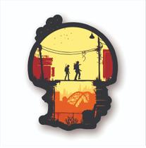 Adesivo Sticker Vinil Impermeável The Last of Us Joel e Ellie Ponte