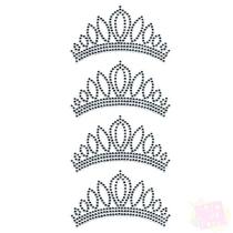 Adesivo Strass - Tiara Coroa Prata Adesivo Strass - Tiara Coroa Prata