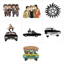 Adesivo Supernatural Com 7 Figuras