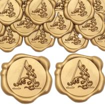 Adesivo SWANGSA Wax Seal Stickers 50 unidades douradas a 3 cm Adesivo SWANGSA Wax Seal Stickers 50 unidades douradas a 3 cm