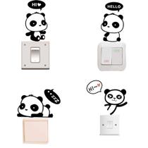 Adesivo Switch de Adam Victor, removível, fofos pandas de desenho animado