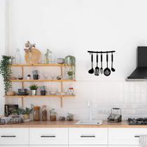 Adesivo Talheres Pendurados Cozinha Concha Espumadeira Decoração Restaurante