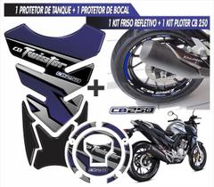 Adesivo Tankpad + Bocal + Refletivo + Ploter Cb250 Ano19-20 Adesivo Tankpad + Bocal + Refletivo + Ploter Cb250 Ano19-20