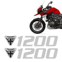 Adesivo Tanque Aba 3d Cinza Resinado Triumph Tiger 1200 Par Adesivo Tanque Aba 3d Cinza Resinado Triumph Tiger 1200 Par