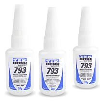 Adesivo Tek Bond 793 Super Fixação Colas E Adesivos Kit C/3 Trsansparete Adesivo Tek Bond 793 Super Fixação Colas E Adesivos Kit C/3 Trsansparete