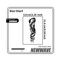 Adesivo Temporário De Tatuagem Falsa À Base De Ervas Escuras À Prova d'Água, Arte Corporal Duradoura