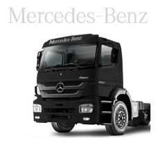 Adesivo Testeira Mercedes Benz Quebra Sol Caminhão Cinza - Resitank