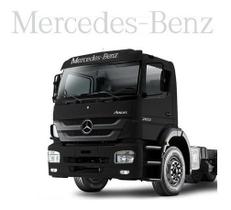 Adesivo Testeira Mercedes Benz Quebra Sol Caminhão Cinza