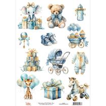 Adesivo Têxtil Arte Fácil Baby Boy - DX-003 Adesivo Têxtil Arte Fácil Baby Boy - DX-003