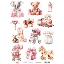 Adesivo Têxtil Arte Fácil Baby Girl - DX-002 Adesivo Têxtil Arte Fácil Baby Girl - DX-002