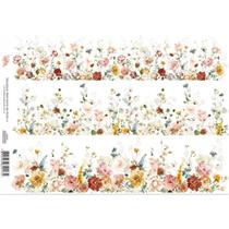 Adesivo Têxtil Arte Fácil Barra de Flores 4 - DX-017 Adesivo Têxtil Arte Fácil Barra de Flores 4 - DX-017