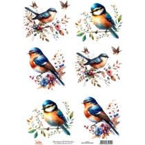 Adesivo Têxtil Arte Fácil Pássaros - DX-009 Adesivo Têxtil Arte Fácil Pássaros - DX-009