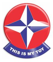 Adesivo This Is My Toy Meu Brinquedo Estrela Resinado Fgc