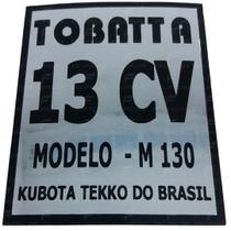 Adesivo Tobatta 13cv Modelo M130 Adesivo Tobatta 13cv Modelo M130