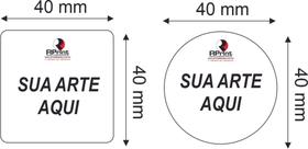 Adesivo Transparente 4 Cm Personalizado - 1.000 Unidades