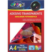 Adesivo Transparente A4 150g 10 Folhas 10448 Adesivo Transparente A4 150g 10 Folhas 10448