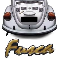 Adesivo Traseiro Fusca Itamar Emblema Dourado/Ouro Volkwagen