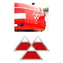 Adesivo Traseiro Massey Ferguson Cromado Resinado Emblema Adesivo Traseiro Massey Ferguson Cromado Resinado Emblema