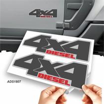 Adesivo Troller 4x4 Diesel Ano 15 A 19 Sem Resina Par