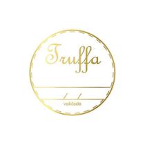 Adesivo "Truffa Gourmet com Validade" - Ref.2020 - Hot Stamping - Dourado - 50 unidades - Stickr - Rizzo Adesivo "Truffa Gourmet com Validade" - Ref.2020 - Hot Stamping - Dourado - 50 unidades - Stickr - Rizzo