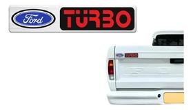 Adesivo turbo ford f1000 traseiro 1992/1998 resinado 3 d Adesivo turbo ford f1000 traseiro 1992/1998 resinado 3 d