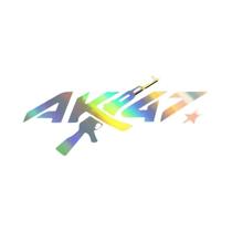 Adesivo Universal À Prova d'Água AK47 Criativo Personalizado Para Carro, Para-choque, Janela, Laptop Adesivo Universal À Prova d'Água AK47 Criativo Personalizado Para Carro, Para-choque, Janela, Laptop