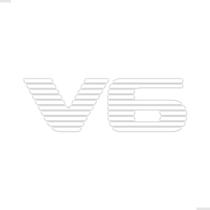 Adesivo V6 Para Ranger 1996/ Emblema Traseiro Branco Adesivo V6 Para Ranger 1996/ Emblema Traseiro Branco