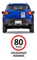 Adesivo Velocidade Máxima Controlada P/ Veículo 80km 18x25cm