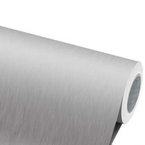 Adesivo Vinil Aço Escovado Carro Casa Moto Geladeira 1mx50cm