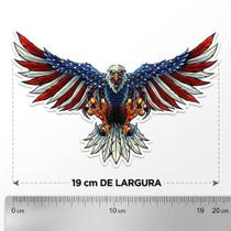Adesivo Vinil Alta Qualidade Águia Americana Baú Motoboy