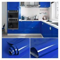 Adesivo Vinil Azul Royal Envelopamento Móveis 5m x 60cm