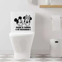 Adesivo Vinil Decorativo Tampa de Vaso Sanitário Feche a tampa e de descaga Adesivo Vinil Decorativo Tampa de Vaso Sanitário Feche a tampa e de descaga