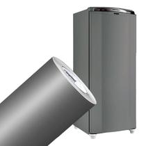 Adesivo Vinil Envelopar Móveis Geladeira Prata Fosco 0,61x4m