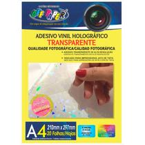 Adesivo Vinil Holográfico Transparente - Off Paper