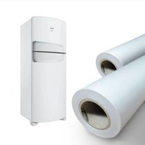 Adesivo Vinil Película Decorativo a Prova D'água para envelopamento Geladeira Móveis Branco FOSCO