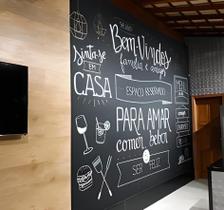 Adesivo Vinil Preto Lousa Chalkboard Escrever Giz 5m x 60cm