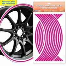 Adesivo Vinil Roda Carro Moto 7mm Rosa Pink(não refletivo) Adesivo Vinil Roda Carro Moto 7mm Rosa Pink(não refletivo)