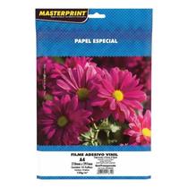 Adesivo Vinil Semi Transparente A4 Impressora Jato De Tinta 20FLS