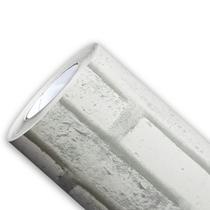 Adesivo Vinil Tijolinho 3D Branco Cinza Autocolante Para Parede Quarto Sala Cozinha Decorativo Adesivo Vinil Tijolinho 3D Branco Cinza Autocolante Para Parede Quarto Sala Cozinha Decorativo