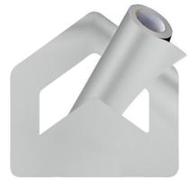 Adesivo Vinílico Cinza Claro Lavável Para Móveis 4mts X 61cm