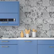Adesivo Vinílico Cozinha Impermeavel Azulejo Moderno Cinza2 Adesivo Vinílico Cozinha Impermeavel Azulejo Moderno Cinza2