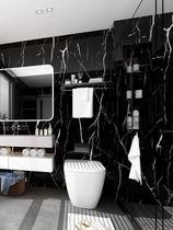 Adesivo Vinilico Imita Mármore Preto Lávavel 5m x 45cm Adesivo Vinilico Imita Mármore Preto Lávavel 5m x 45cm