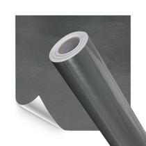 Adesivo Vinílico Impermeavel HD Laca Alto Brilho Cinza Metalico