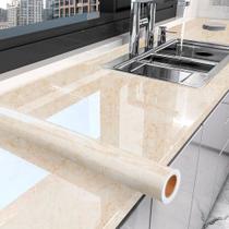 Adesivo Vinílico Impermeavel HD Marmore Travertino Crema Marfil