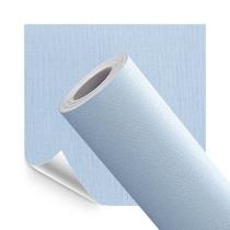 Adesivo Vinilico Lavavel Textura Linho Azul Claro 500x60cm